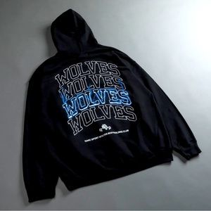 LIGHTNING WORK IN SILENCE CLASSIC HOODIE BLACK/BLUE